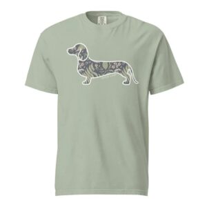 Botanical Pup Doxie Dachshund Shirt 1
