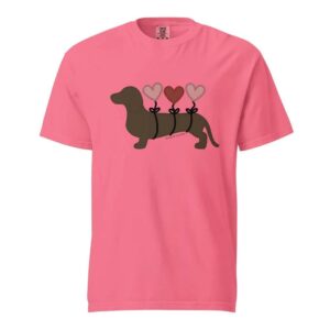 Chocolate Dachshund Valentines Balloons Dachshund Shirt 1