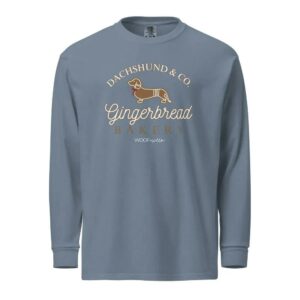 Dachshund Gingerbread Bakery Christmas Long Sleeve Shirt 1