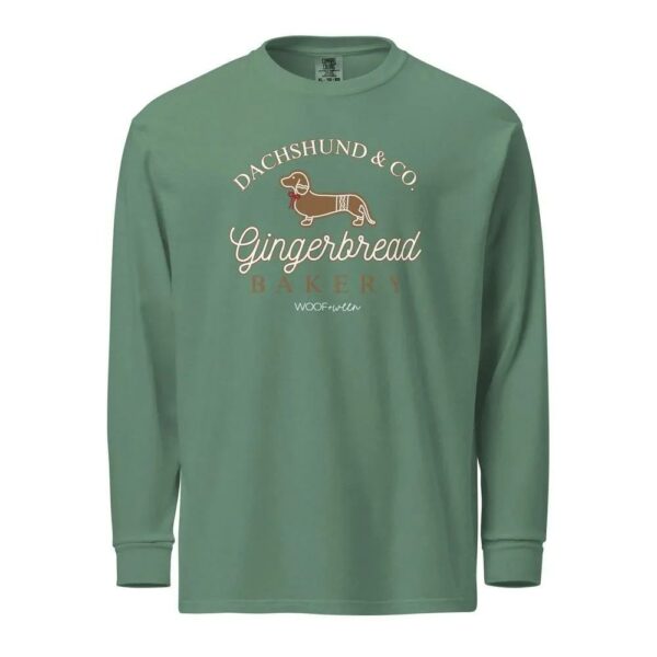 Dachshund Gingerbread Bakery Christmas Long Sleeve Shirt 3