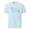 Dachshund Shirt Blue Toile Doxie 1