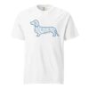 Dachshund Shirt Blue Toile Doxie 4