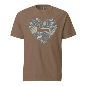 Dachshund Shirt Botanical Pup Heart Sweatshirt 1