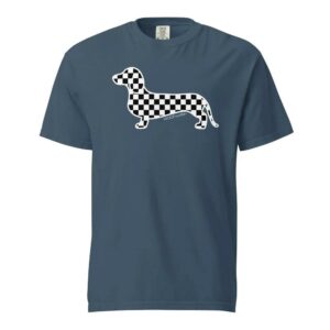 Dachshund Shirt Checkered Flag Doxie Shirts 1