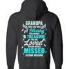 Grandpa Your Life Was A Blessing Full Zip Hoodie 1