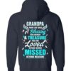 Grandpa Your Life Was A Blessing Full Zip Hoodie 3