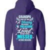 Grandpa Your Life Was A Blessing Full Zip Hoodie 4