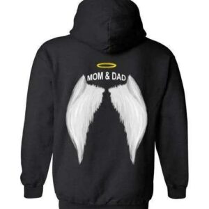Mom Dad Halo Wings Hoodie 1